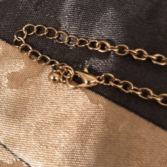 Fish skeleton necklace, gold tone. Unique piece. - Picture 8 of 11